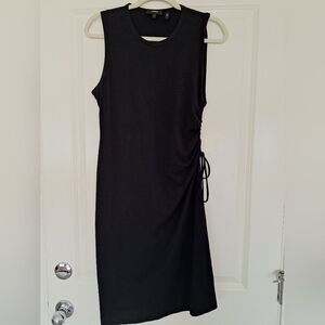 crochet silk dress Kristina Satin Maxi Dress With Crochet - Black